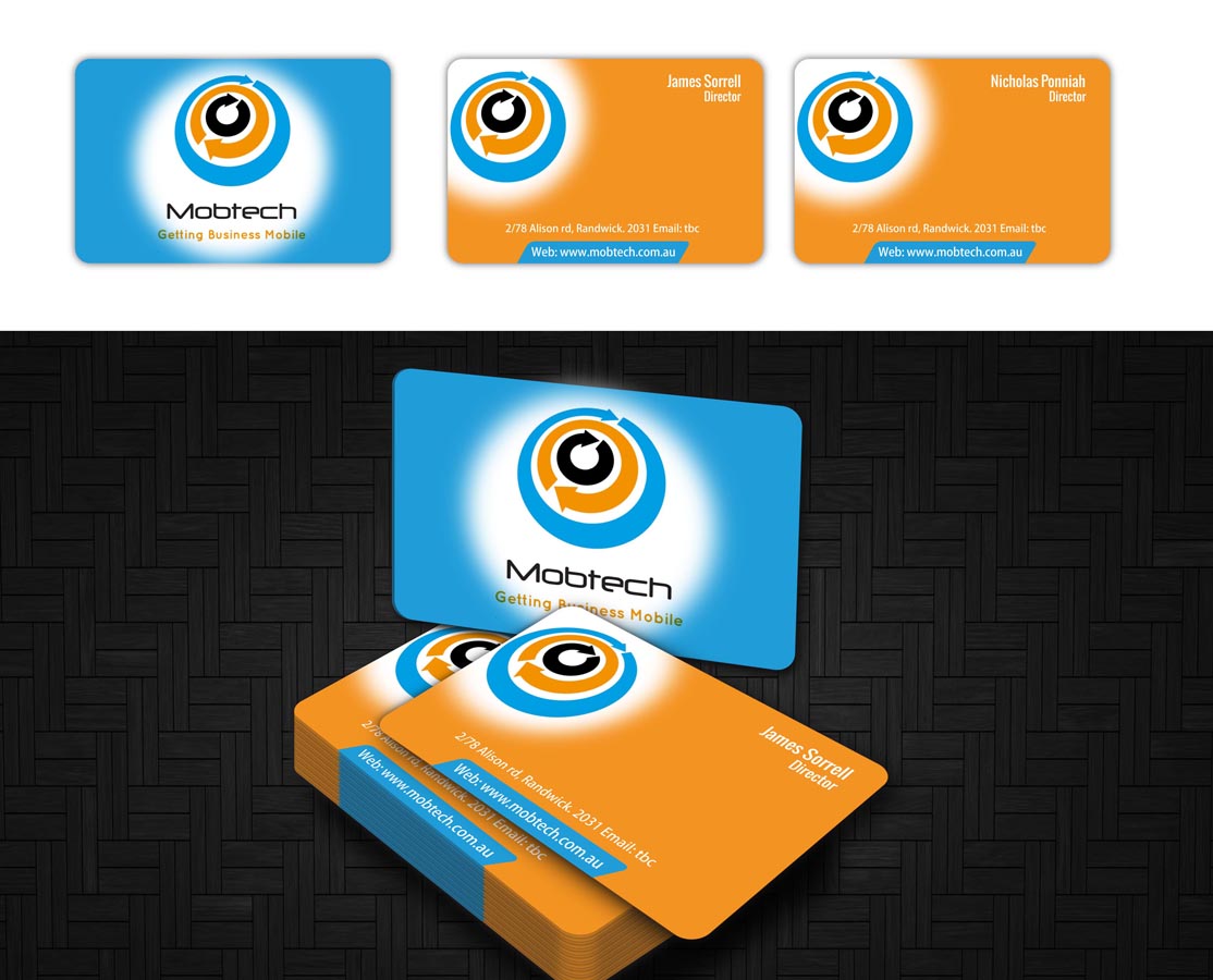 Business Card Design by Yogesh Samdarshi for MobTech | Design #1991143