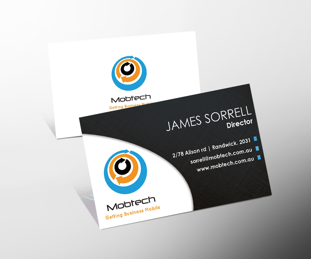 Business Card Design by Danny Augustinus, S.Des for MobTech | Design #1984165