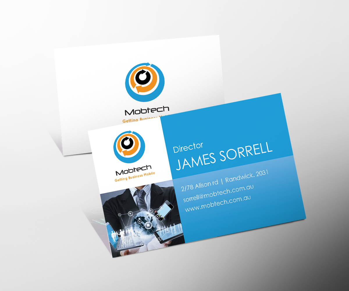 Business Card Design by Danny Augustinus, S.Des for MobTech | Design #1984168