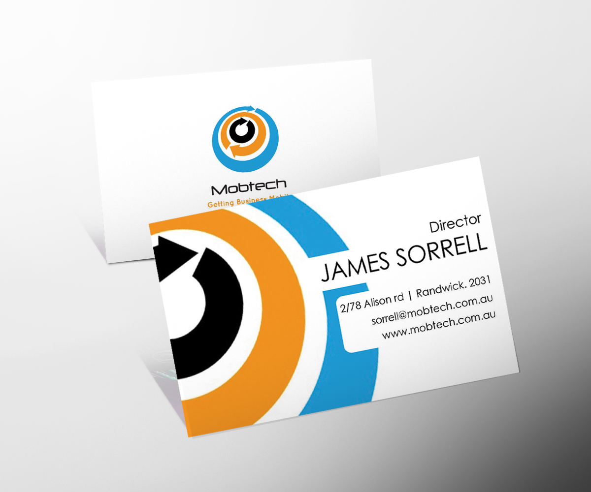 Business Card Design by Danny Augustinus, S.Des for MobTech | Design #1984191