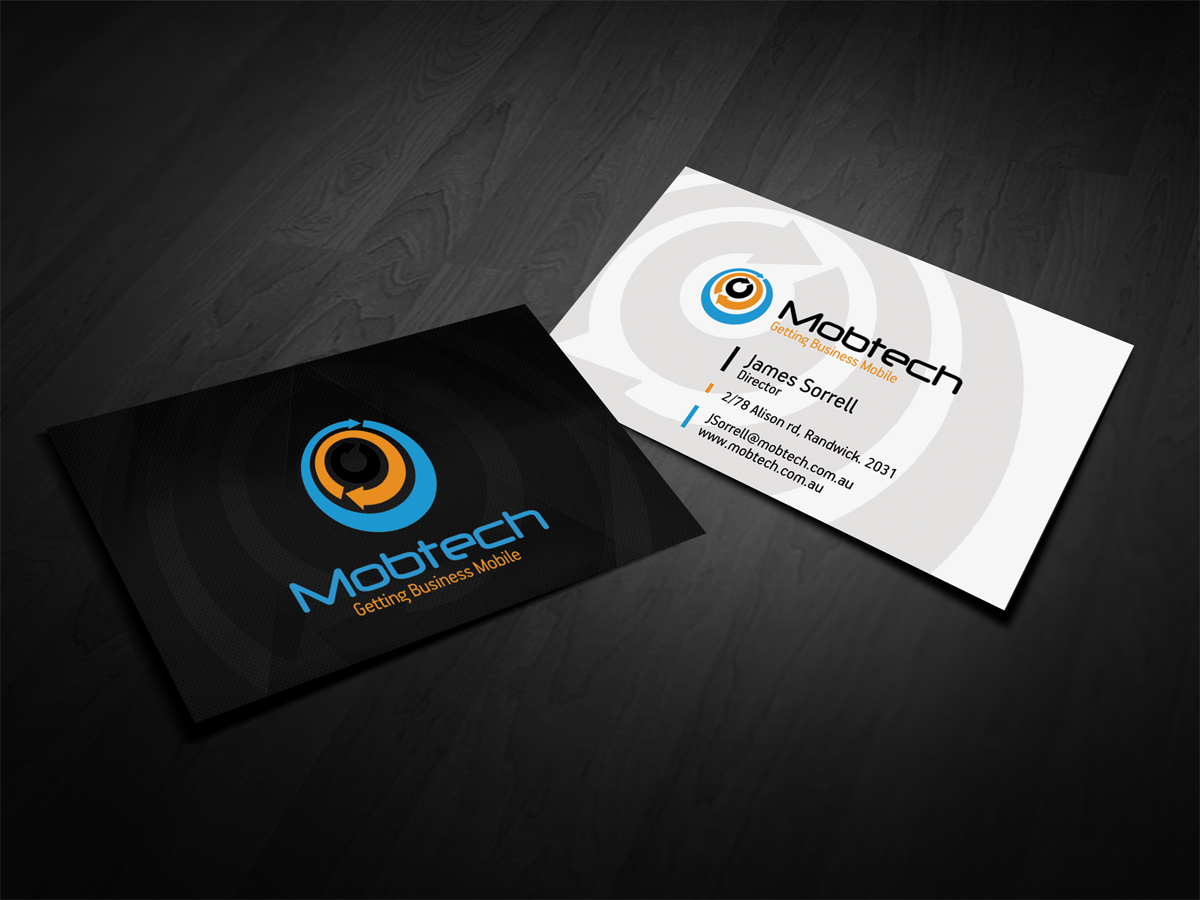 Business Card Design by diRtY.EMM for MobTech | Design #1986069