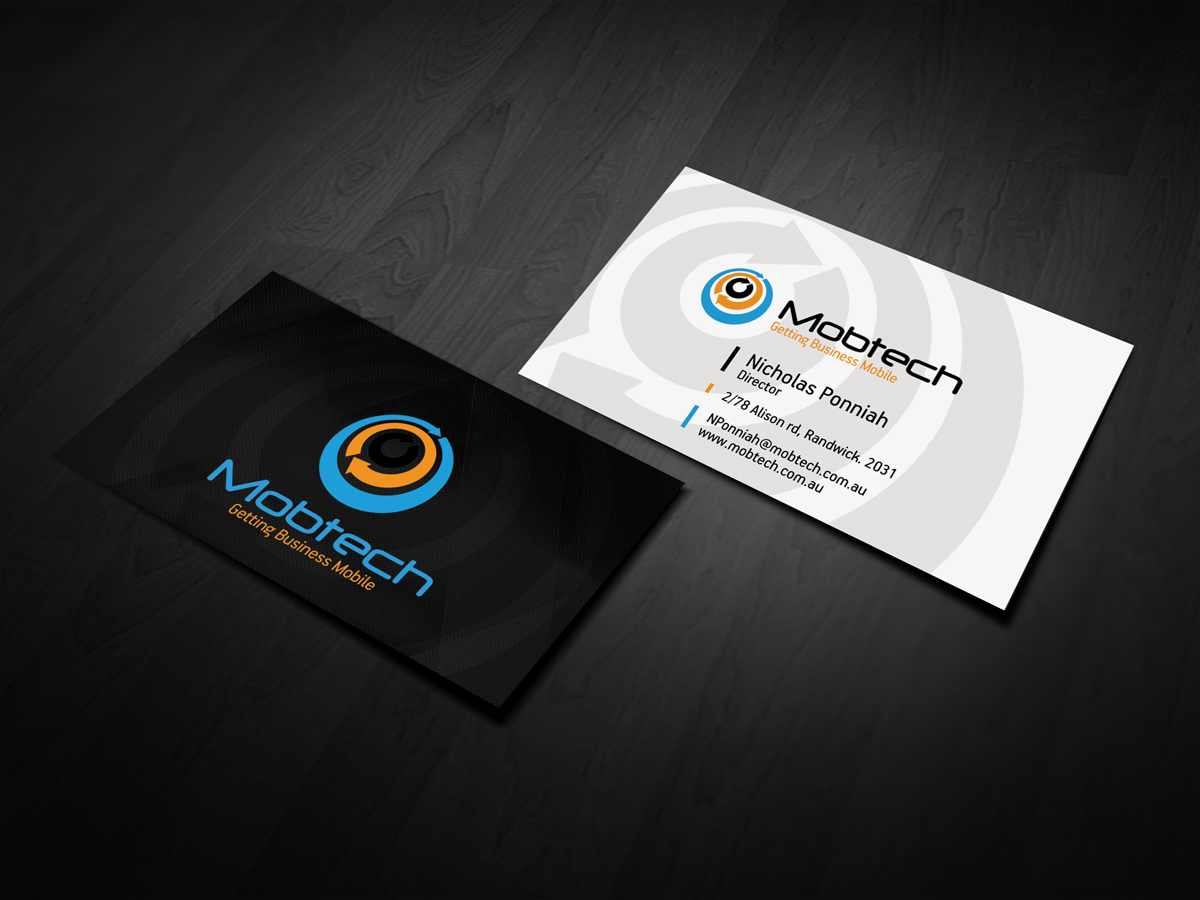 Business Card Design by diRtY.EMM for MobTech | Design #1986070