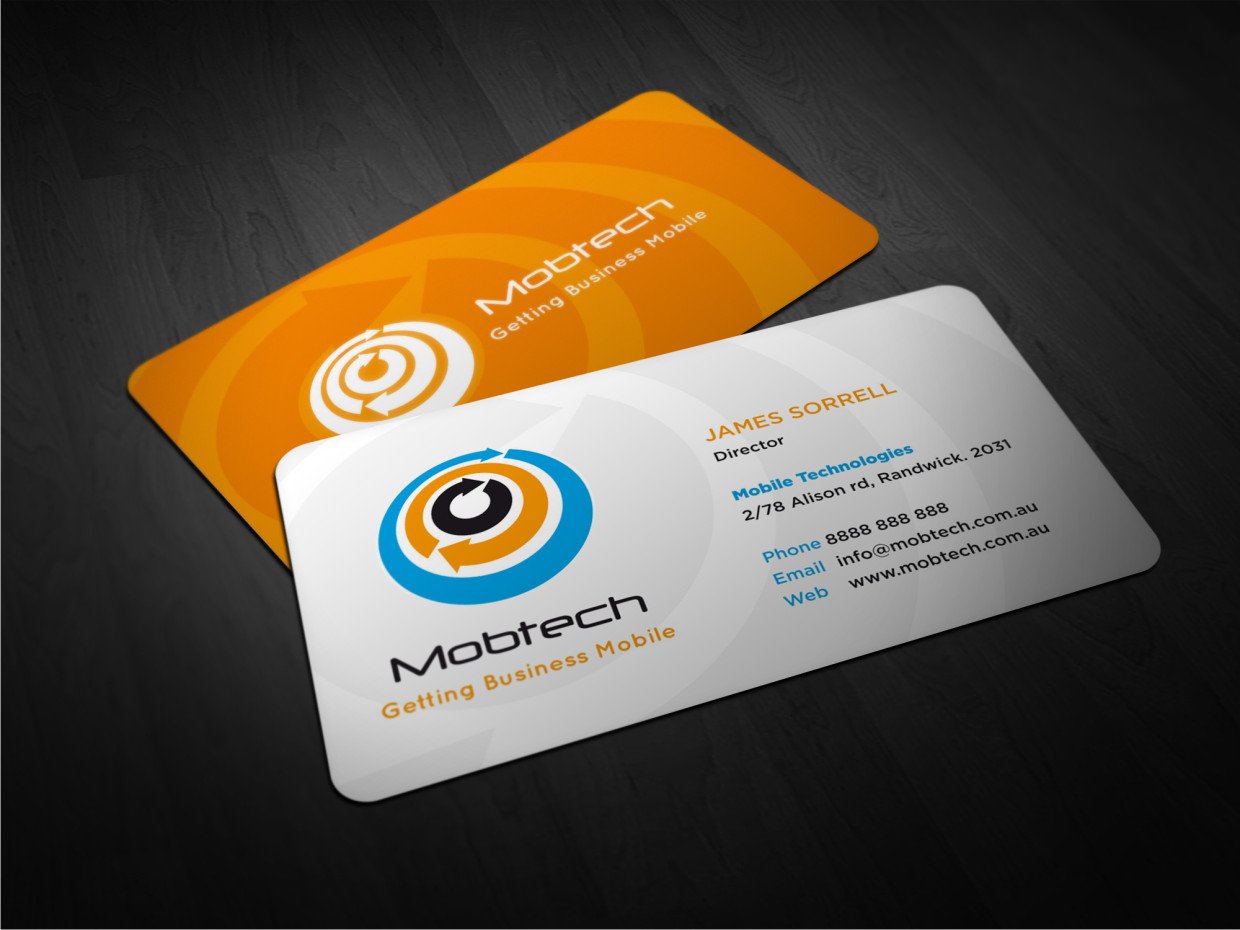 Business Card Design by Atvento Graphics for MobTech | Design #1983843
