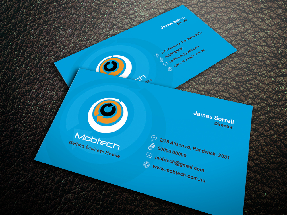 Business Card Design by atularts for MobTech | Design #1984475