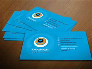 Business Card Design by atularts for MobTech | Design: #1984479