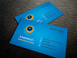 Business Card Design by atularts for MobTech | Design: #1993585