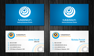 Business Card Design by Owaisias for MobTech | Design: #1986474