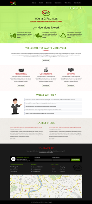Web Design par SONA pour Waste 2 Recycle | Design : #8480978