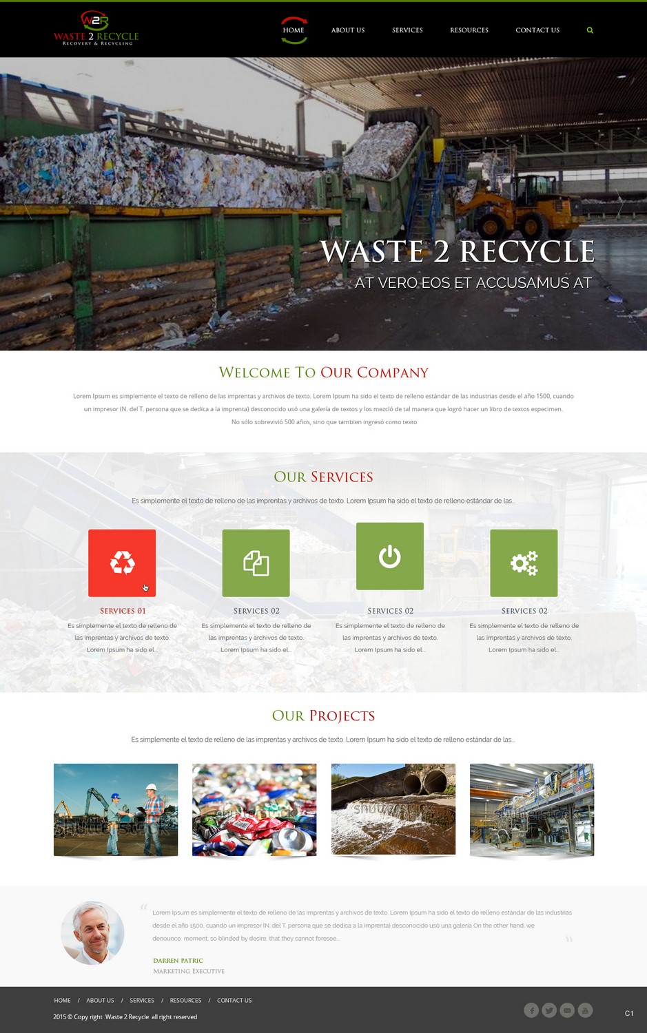 Web Design by pb for Waste 2 Recycle | Design #8463021