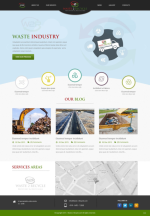 Web Design by pb for Waste 2 Recycle | Design: #8463050