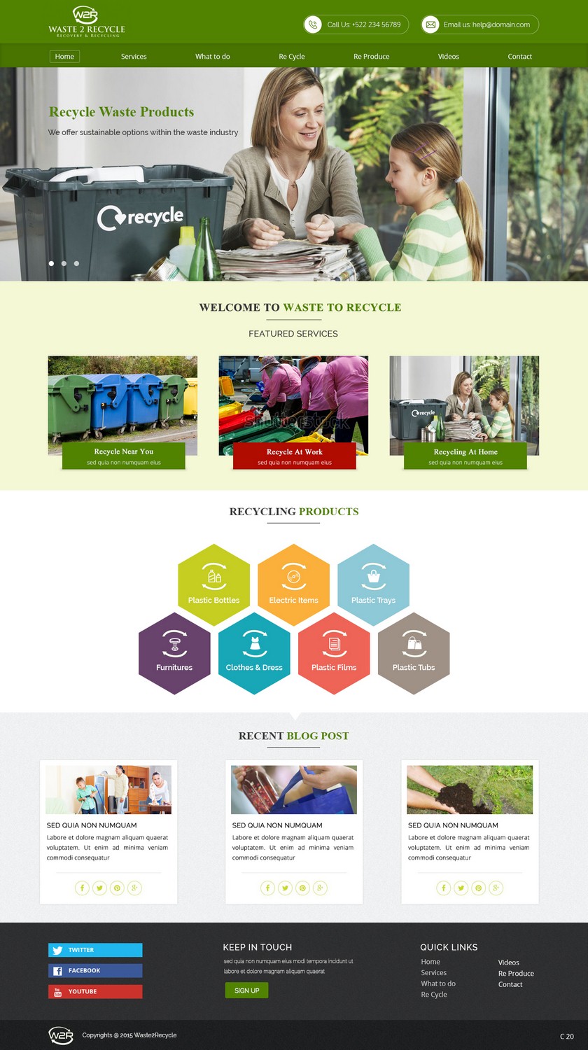 Web-Design von pb für Waste 2 Recycle | Design #8463053