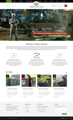 Web Design par pb pour Waste 2 Recycle | Design : #8463328