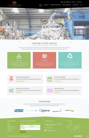Web Design par pb pour Waste 2 Recycle | Design : #8463397