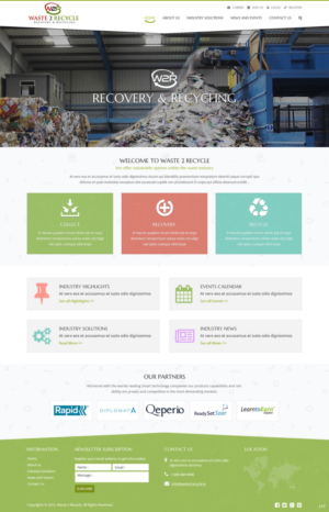 Web Design par pb pour Waste 2 Recycle | Design : #8463398