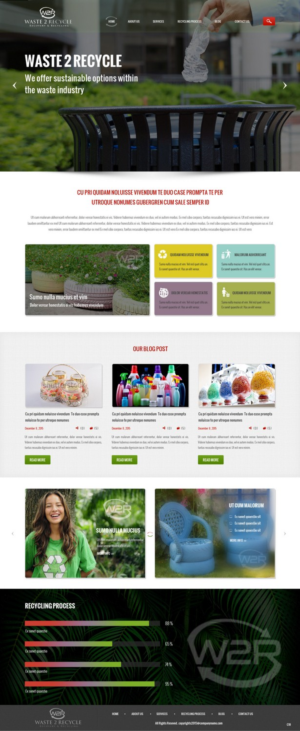 Web Design par pb pour Waste 2 Recycle | Design : #8463400