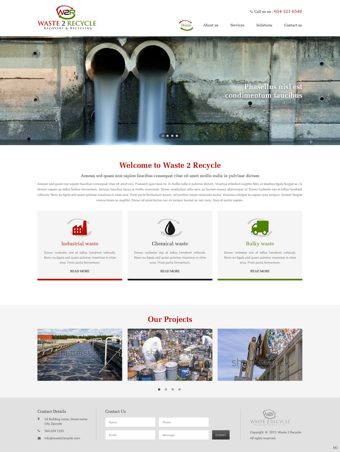 Web Design par pb pour Waste 2 Recycle | Design #8463430