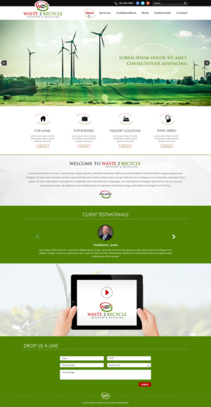 Web Design par Sbss pour Waste 2 Recycle | Design : #8449010