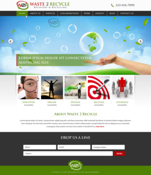Web Design by Sbss for Waste 2 Recycle | Design: #8449029