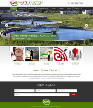 Web Design par Sbss pour Waste 2 Recycle | Design : #8449030