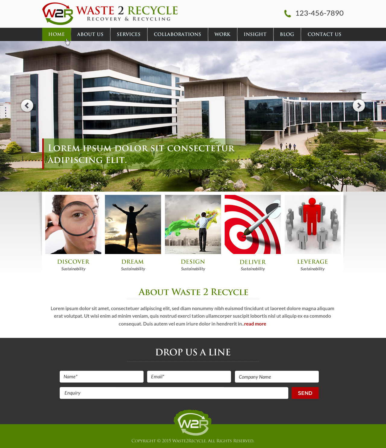 Web Design by Sbss for Waste 2 Recycle | Design #8449033
