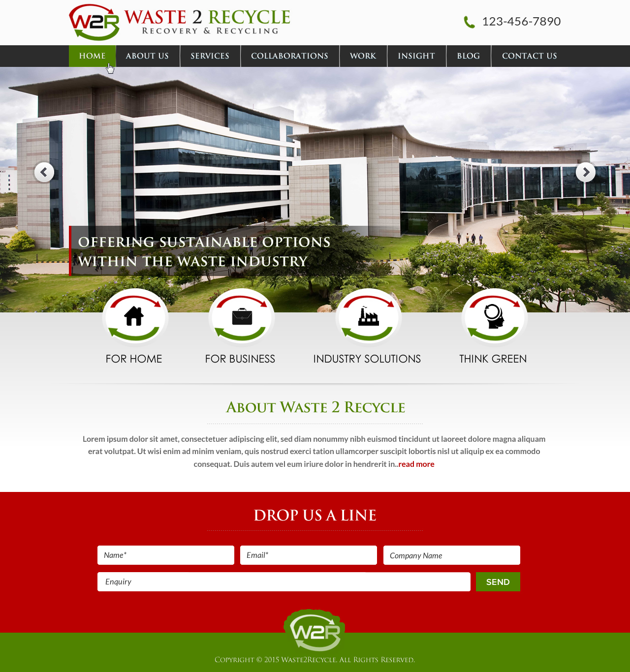Web Design by Sbss for Waste 2 Recycle | Design #8449045