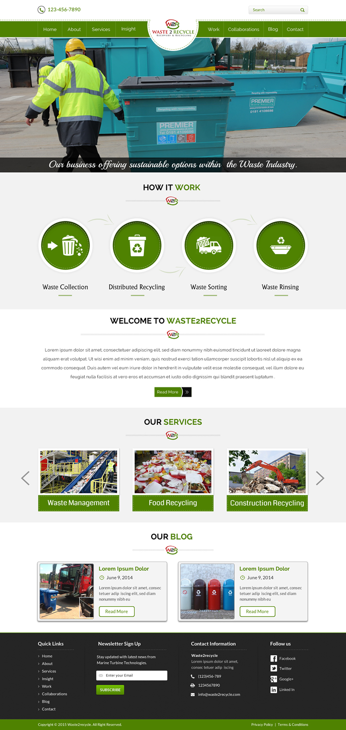 Web-Design von Sbss für Waste 2 Recycle | Design #8449923