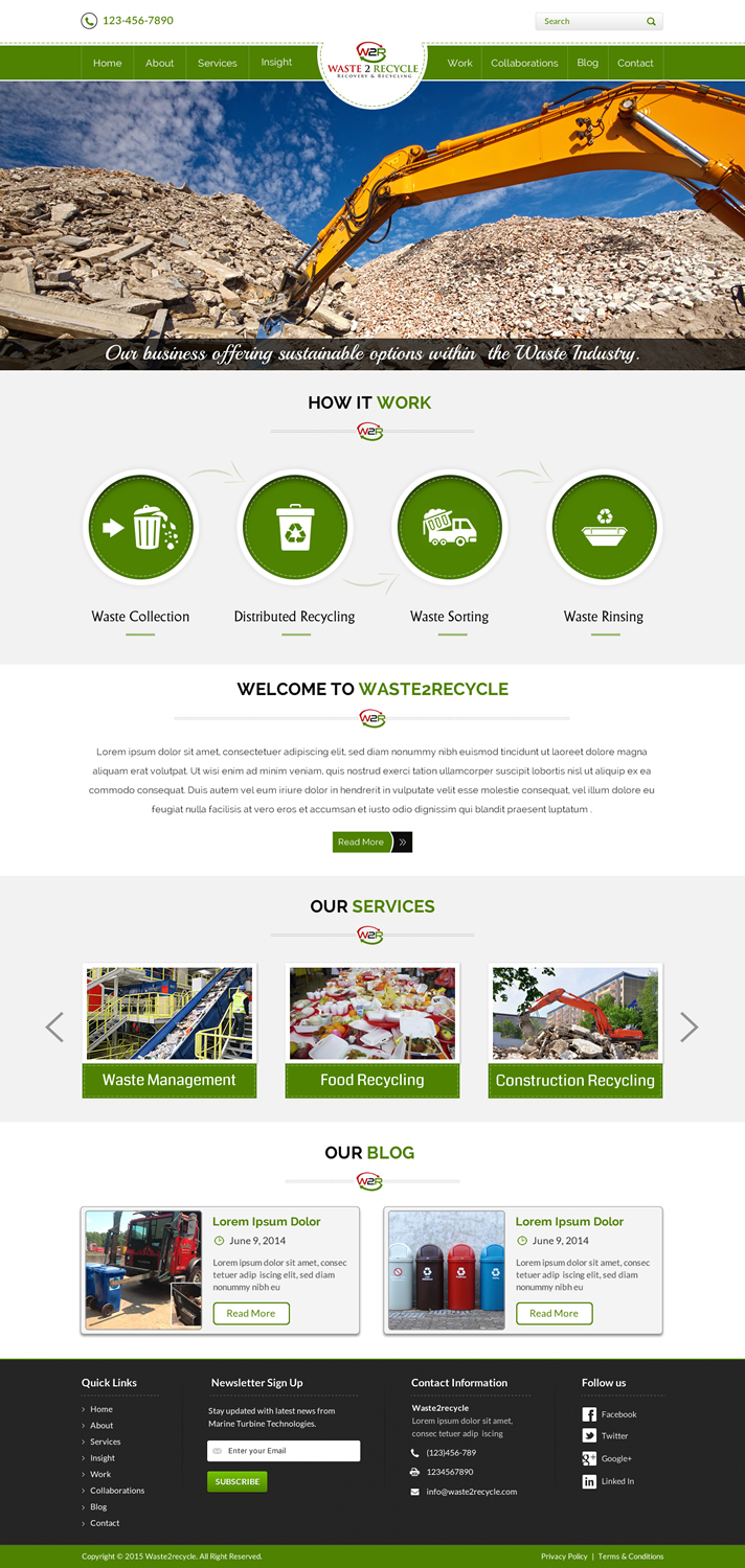 Web-Design von Sbss für Waste 2 Recycle | Design #8449926