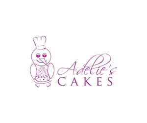 Logo Design by Mandarina for Adelie's Cakes | Design: #1987484