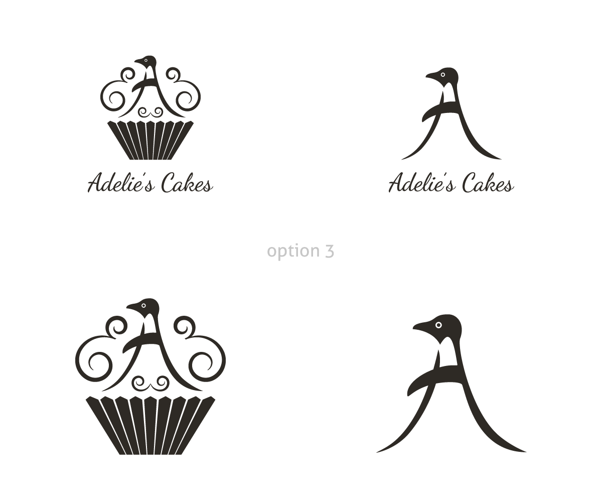 Logo Design by Kitchenfoil for Adelie's Cakes | Design #2041276
