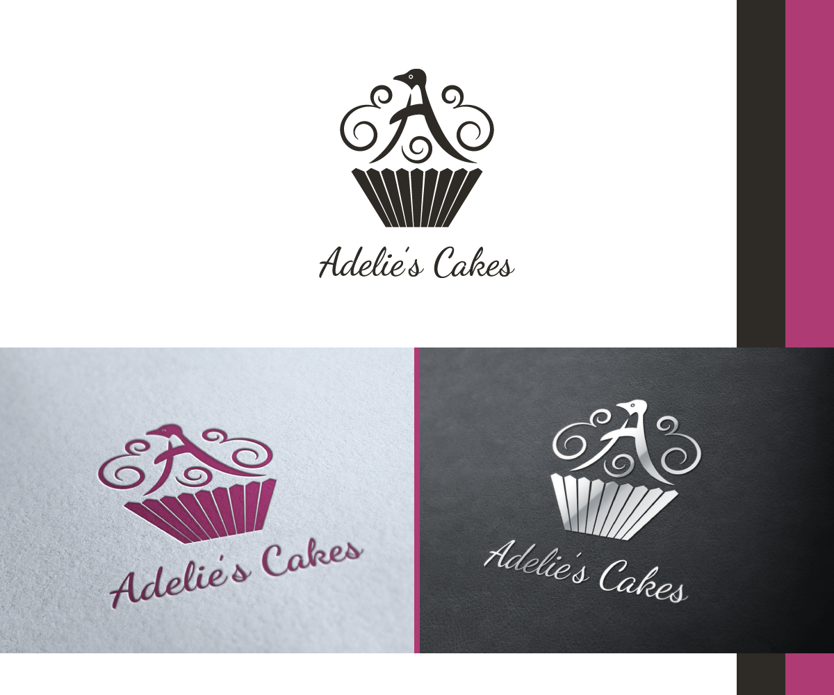 Logo Design by Kitchenfoil for Adelie's Cakes | Design: #2041840