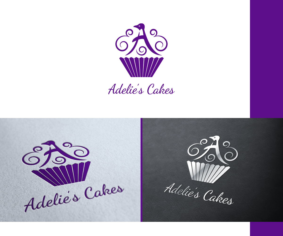 Logo Design by Kitchenfoil for Adelie's Cakes | Design #2089827