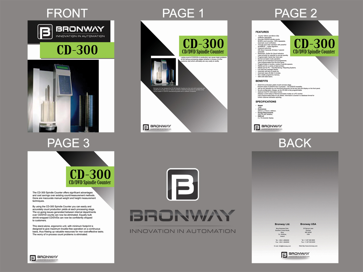 Diseño de Brochure por Fedick para Bronway Automation Ltd | Diseño #2088286