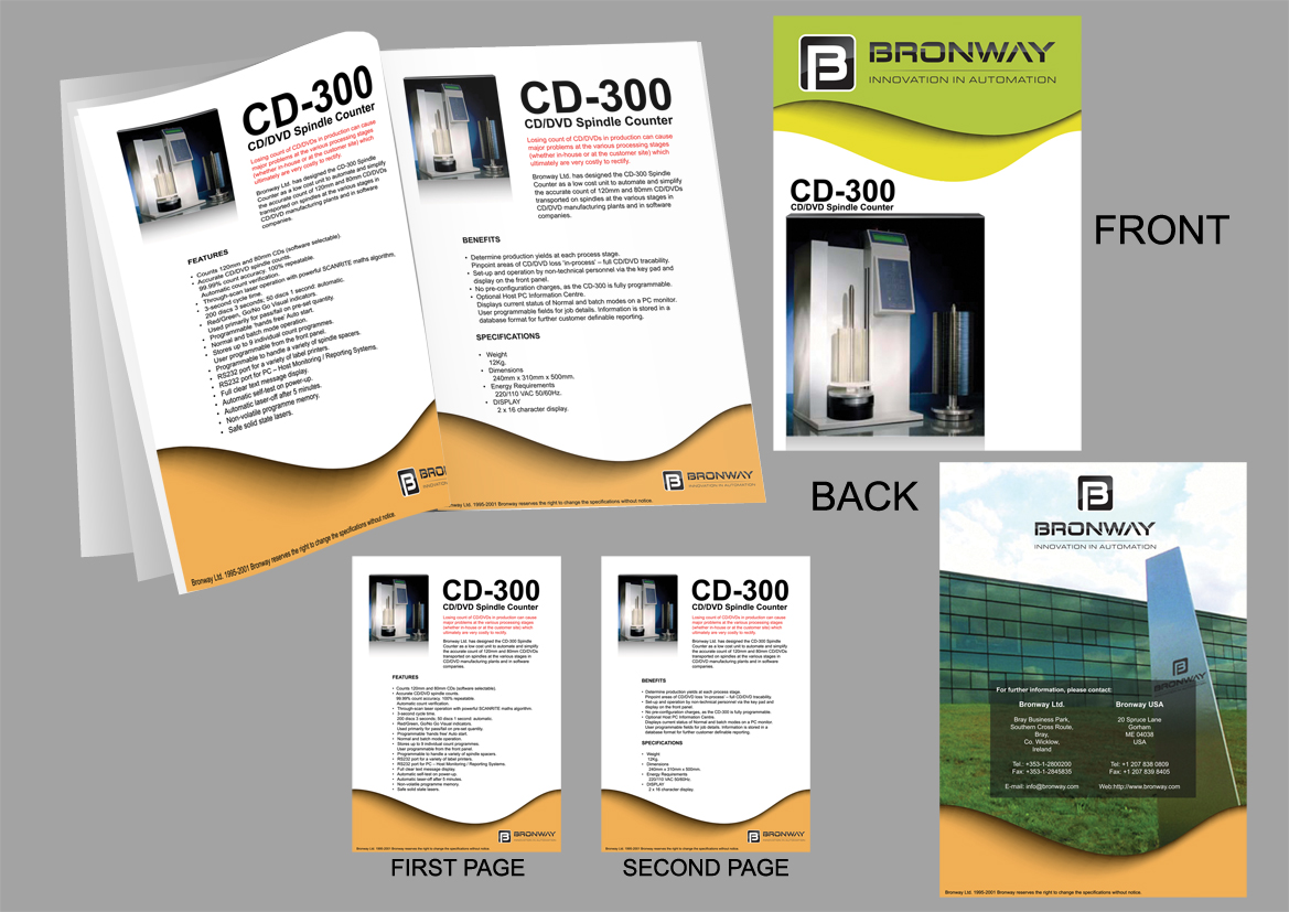 Brochure Design by Fedick for Bronway Automation Ltd | Design #2288876