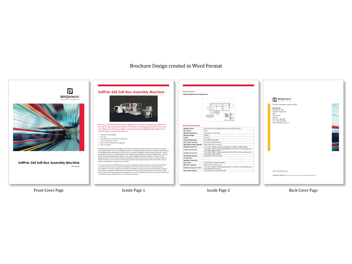 Brochure Design by SP Designwork for Bronway Automation Ltd | Design #2129295