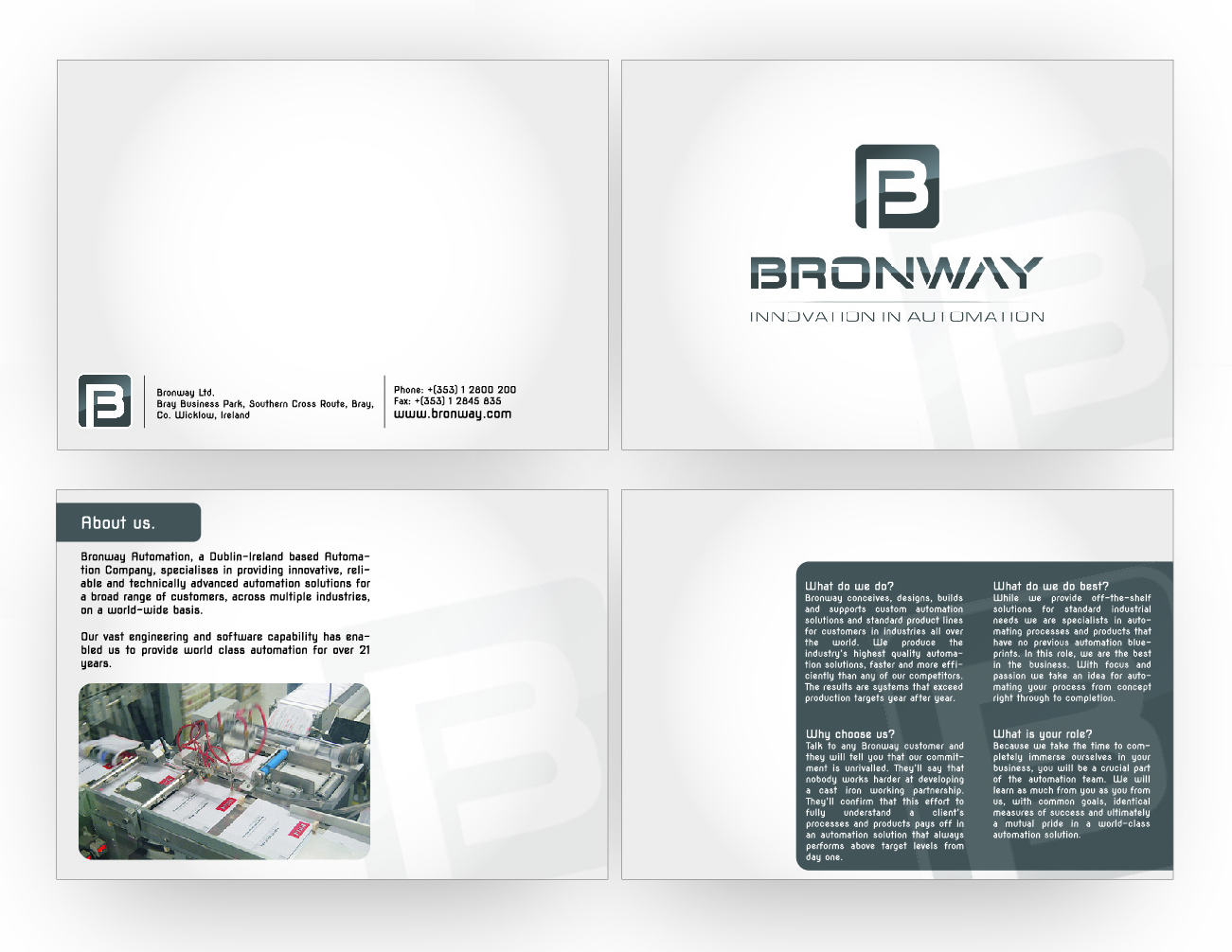Brochure Design by DAStudioDesigns for Bronway Automation Ltd | Design #2025616