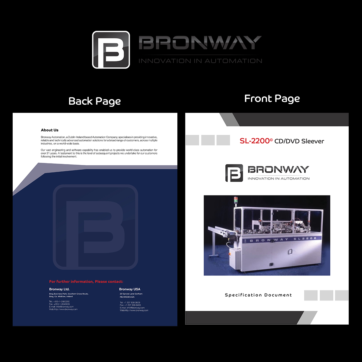 Brochure Design by Mulugeta for Bronway Automation Ltd | Design #2433342
