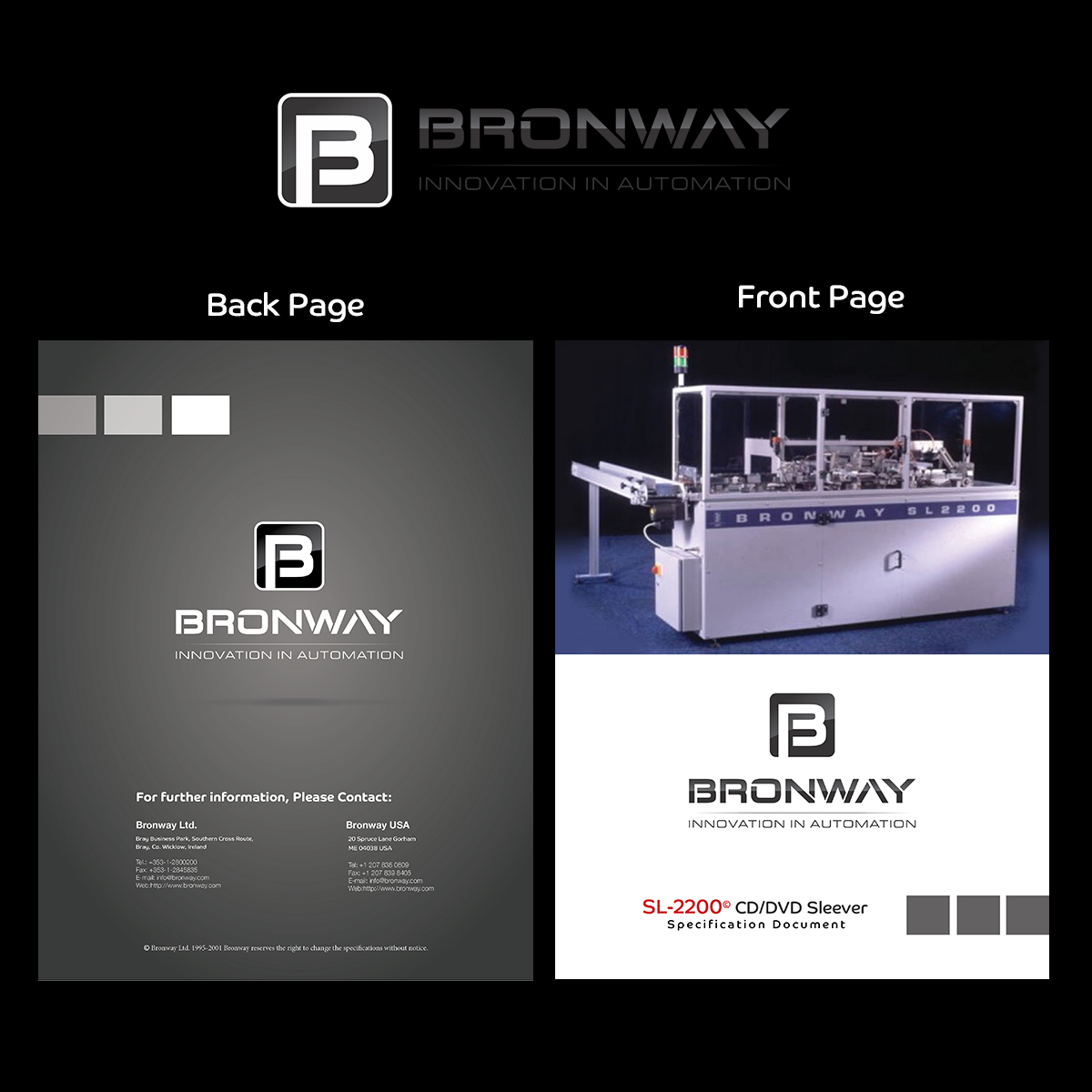 Brochure Design by Mulugeta for Bronway Automation Ltd | Design #2433349