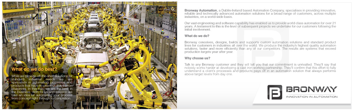 Diseño de Brochure por JCR para Bronway Automation Ltd | Diseño #2062521