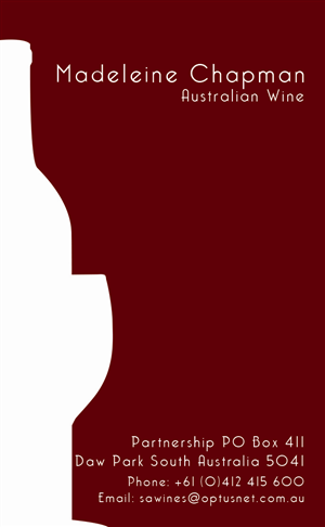 Design de Carte de Visite par Rodrigo Amorim pour Australian Wine Partnership | Design : #1993554
