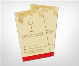 Design de Carte de Visite par Khoo pour Australian Wine Partnership | Design : #1987202