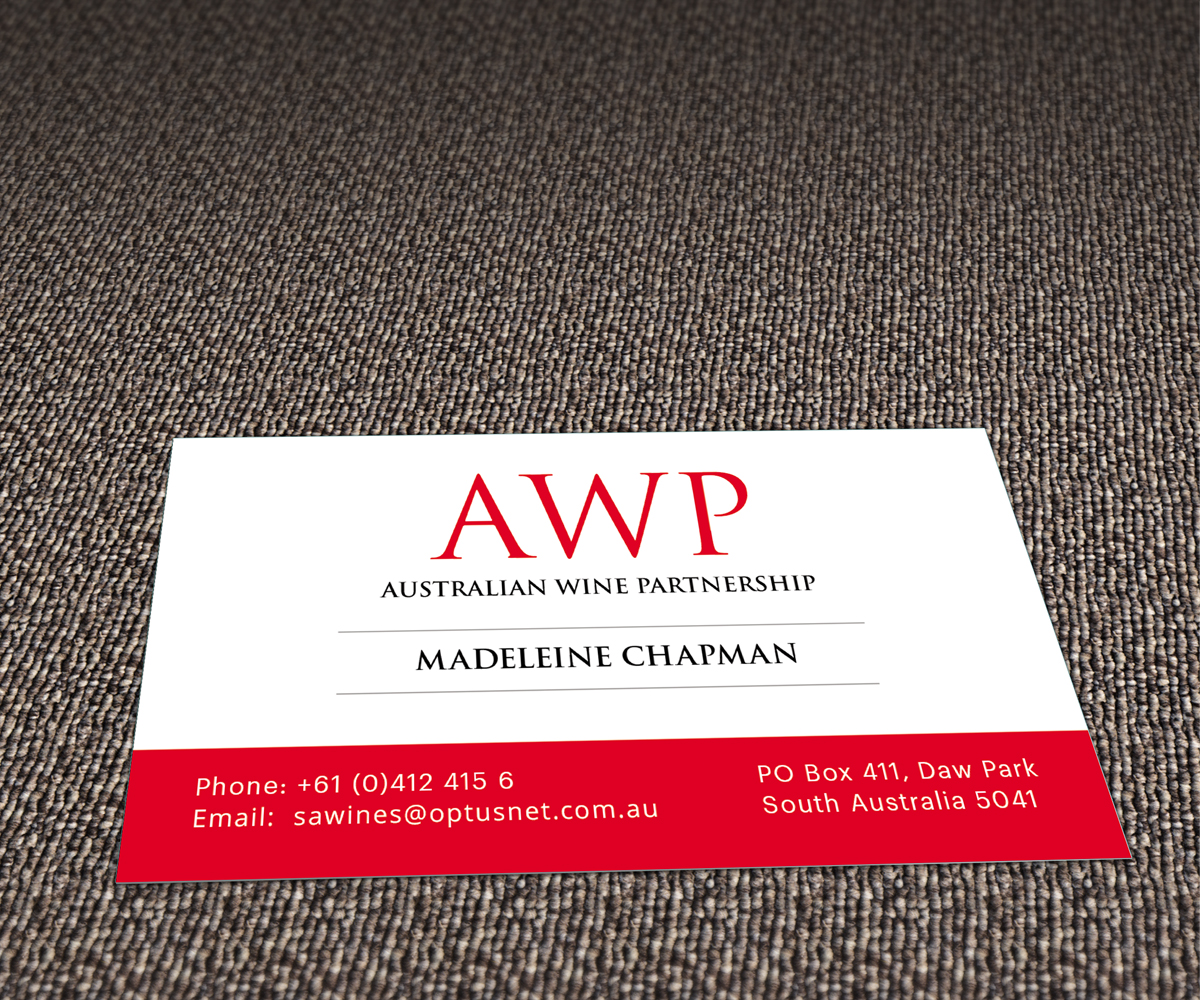 Diseño de Tarjeta de Presentación por Sucre para Australian Wine Partnership | Diseño #2003397