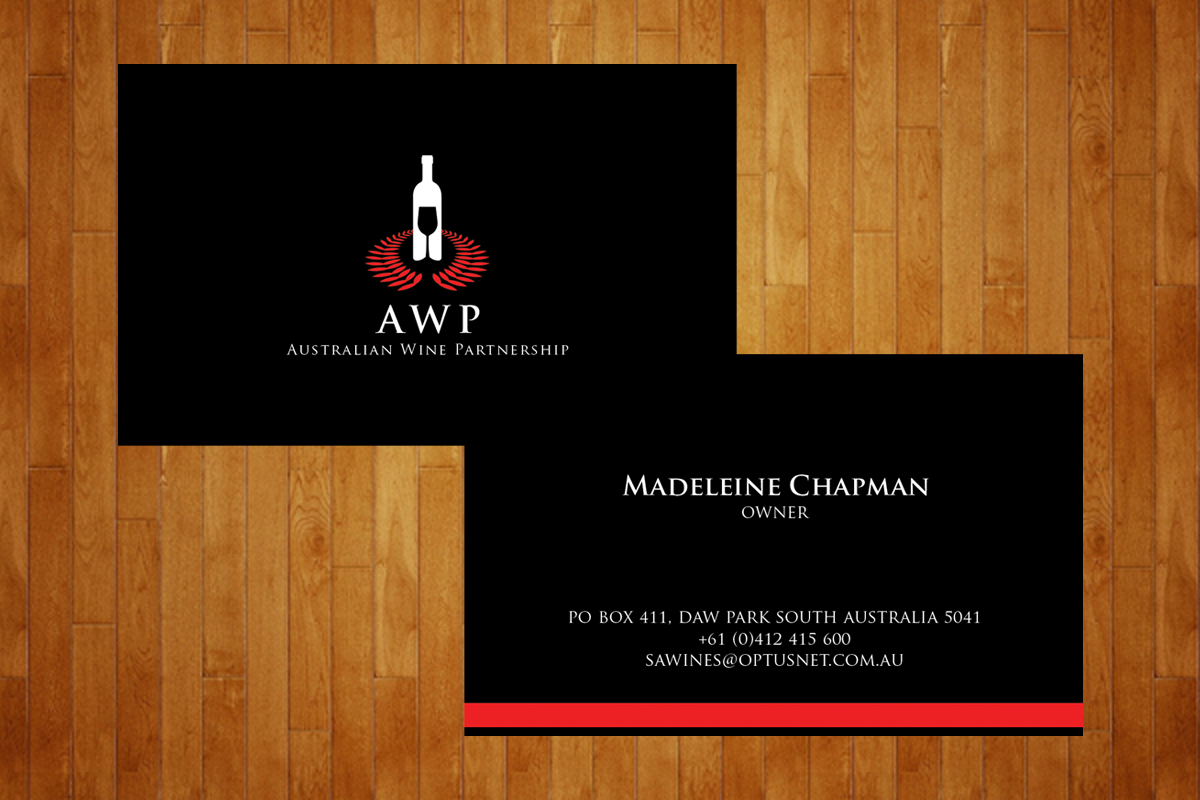 Business Card Design by Niwa for Australian Wine Partnership | Design #2001852
