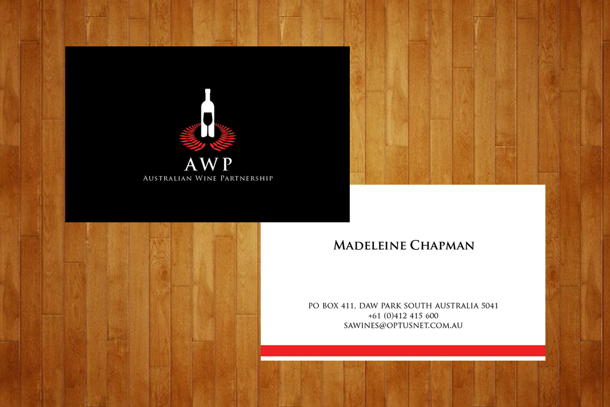 Business Card Design by Niwa for Australian Wine Partnership | Design #2005531