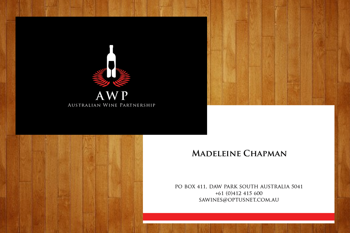 Design de Carte de Visite par Niwa pour Australian Wine Partnership | Design : #2014707