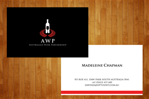 Design de Carte de Visite par Niwa pour Australian Wine Partnership | Design #2014707