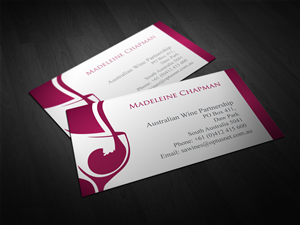 Design de Carte de Visite par Nimsy pour Australian Wine Partnership | Design #2003899