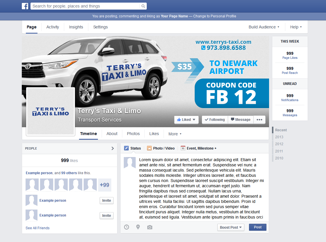 Banner Ad Design by lionx for TERRY'S TAXI | Design #8476820