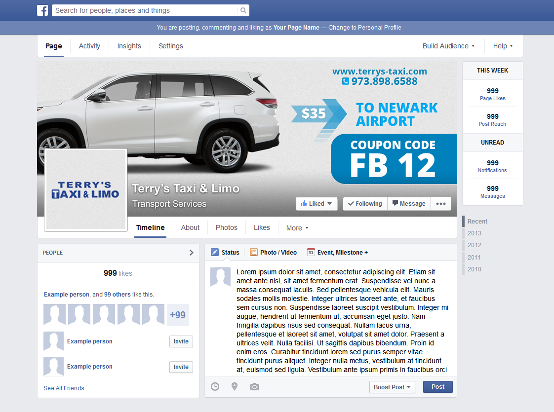 Banner Ad Design by lionx for TERRY'S TAXI | Design #8478818