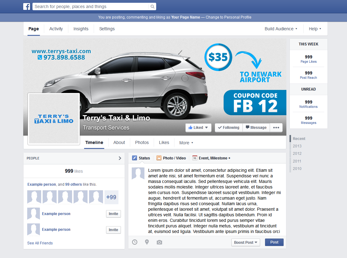 Banner Ad Design by lionx for TERRY'S TAXI | Design #8478820