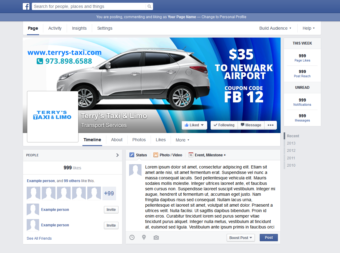 Banner Ad Design by lionx for TERRY'S TAXI | Design #8487090